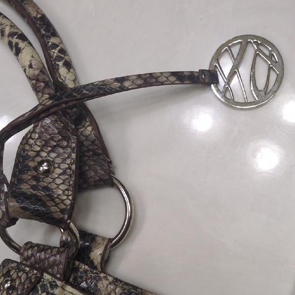 Style & Co Faux Snakeskin Patterned Tote Bag Excellent Condition - Picture 5 of 7